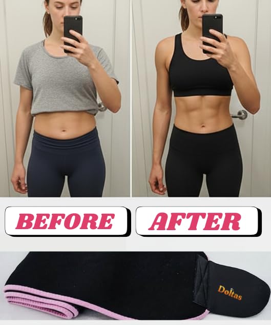 Adjustable Waist Trimmer Belt for Men & Women | Premium Sweat Belt for Workout, Gym, Running & Daily Fitness Support - product photo 7