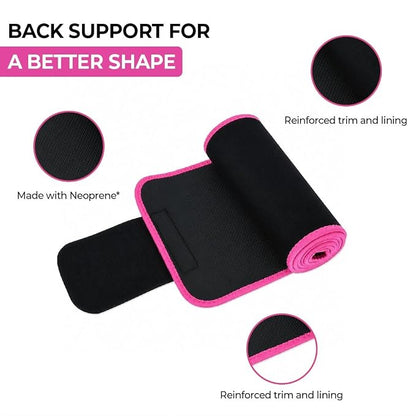 Adjustable Waist Trimmer Belt for Men & Women | Premium Sweat Belt for Workout, Gym, Running & Daily Fitness Support - product photo 9