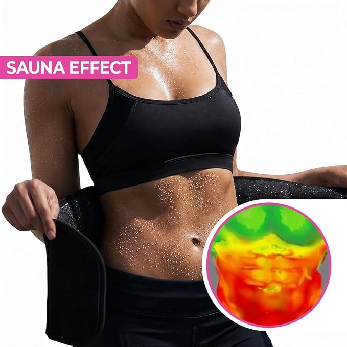 Adjustable Waist Trimmer Belt for Men & Women | Premium Sweat Belt for Workout, Gym, Running & Daily Fitness Support - product photo 10