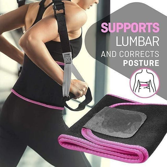 Adjustable Waist Trimmer Belt for Men & Women | Premium Sweat Belt for Workout, Gym, Running & Daily Fitness Support - product photo 1