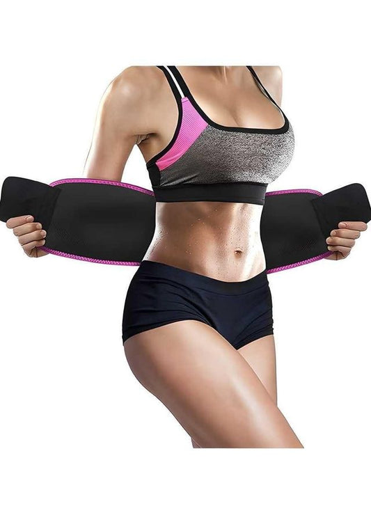 Adjustable Waist Trimmer Belt for Men & Women | Premium Sweat Belt for Workout, Gym, Running & Daily Fitness Support - product photo 2